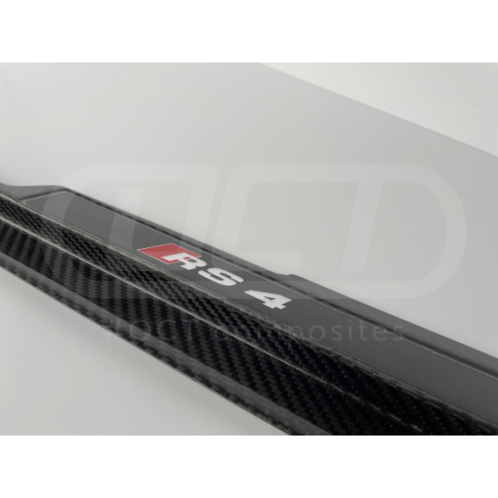 AUDI RS4 B5 DOOR SILL TRIMS  (WITH LOGO INSERT)