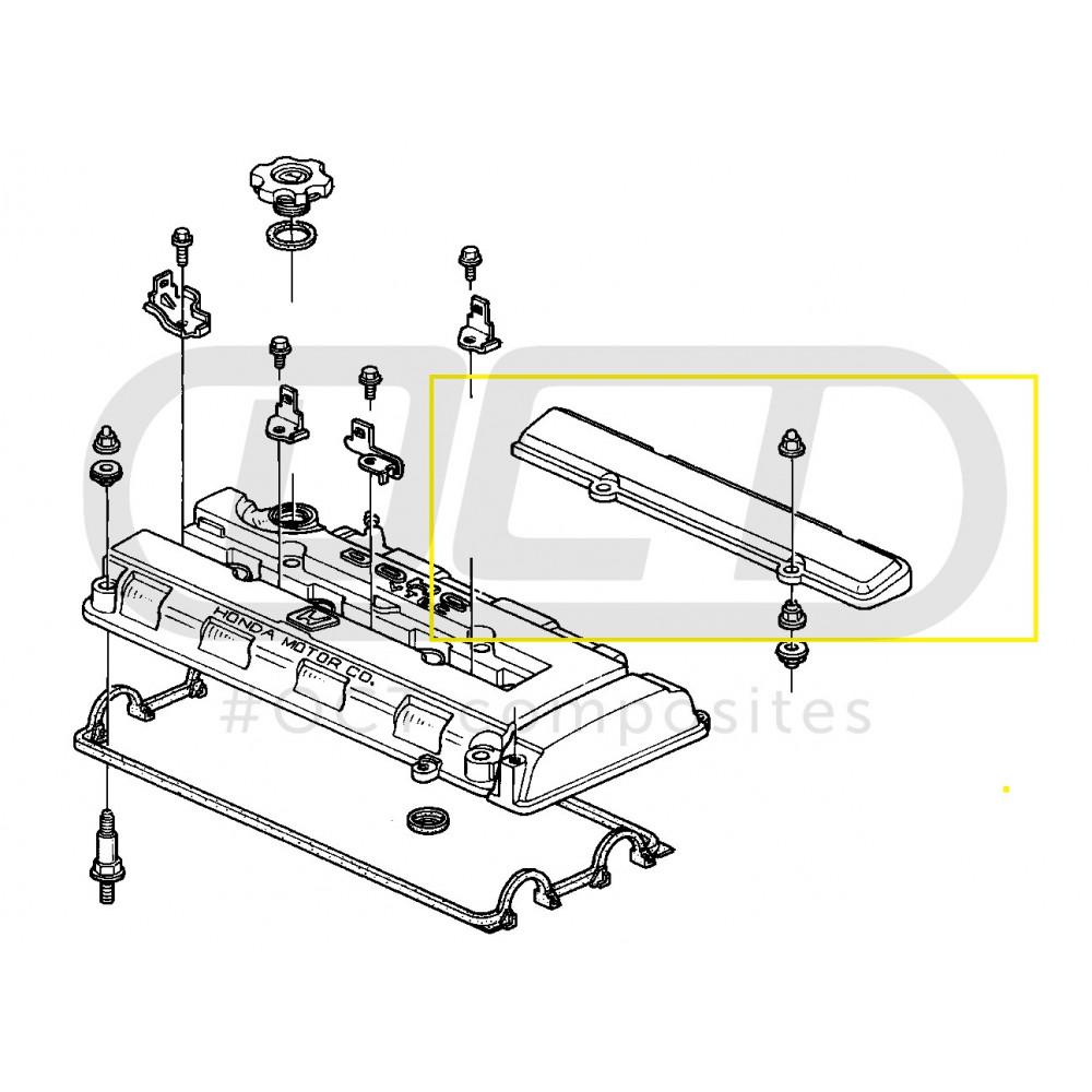Honda bseries engine spark plug cover